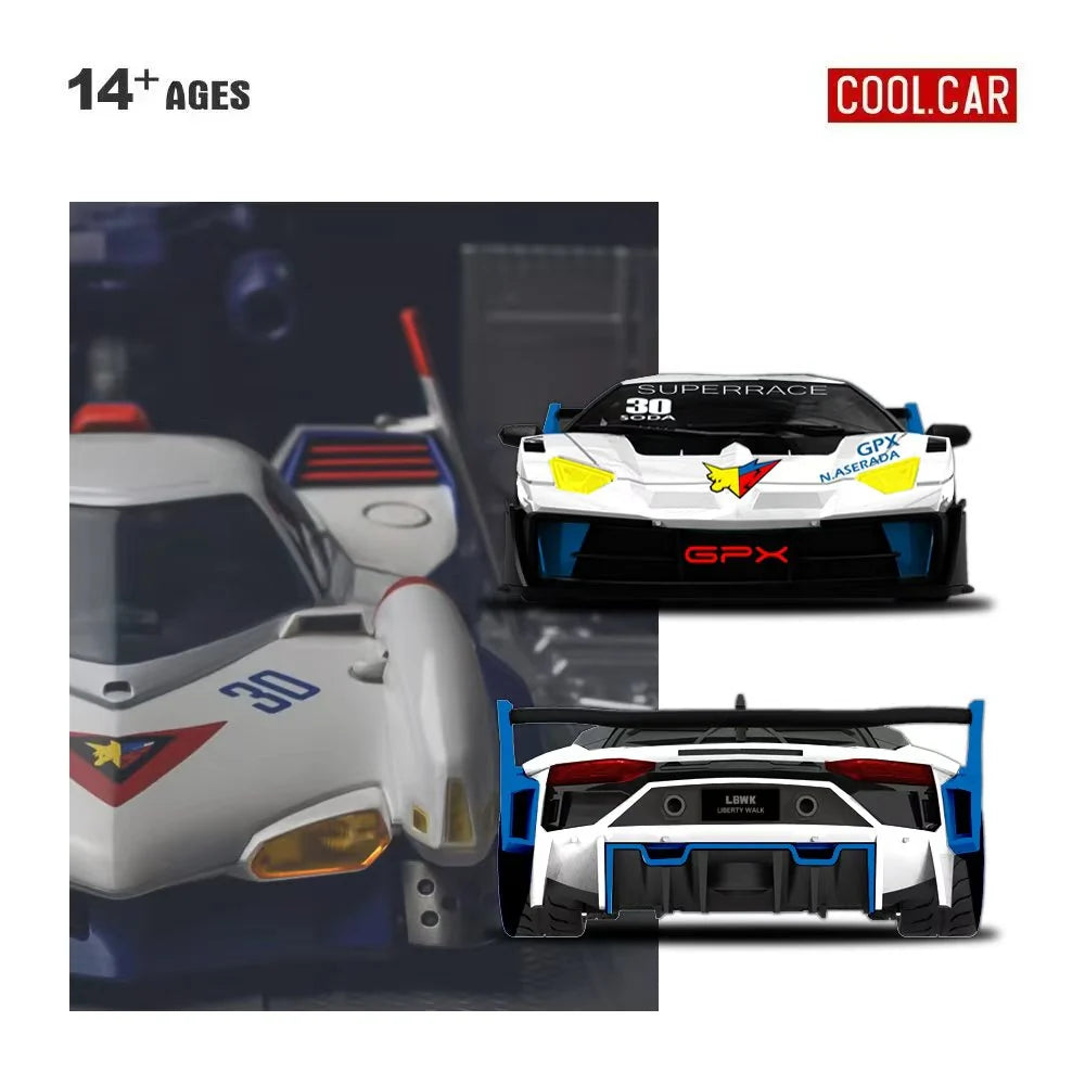 Lamborghini Aventador LP700-4 GT Evo Livrée no 30 Blanche – Cool Car 1:64 CC643830