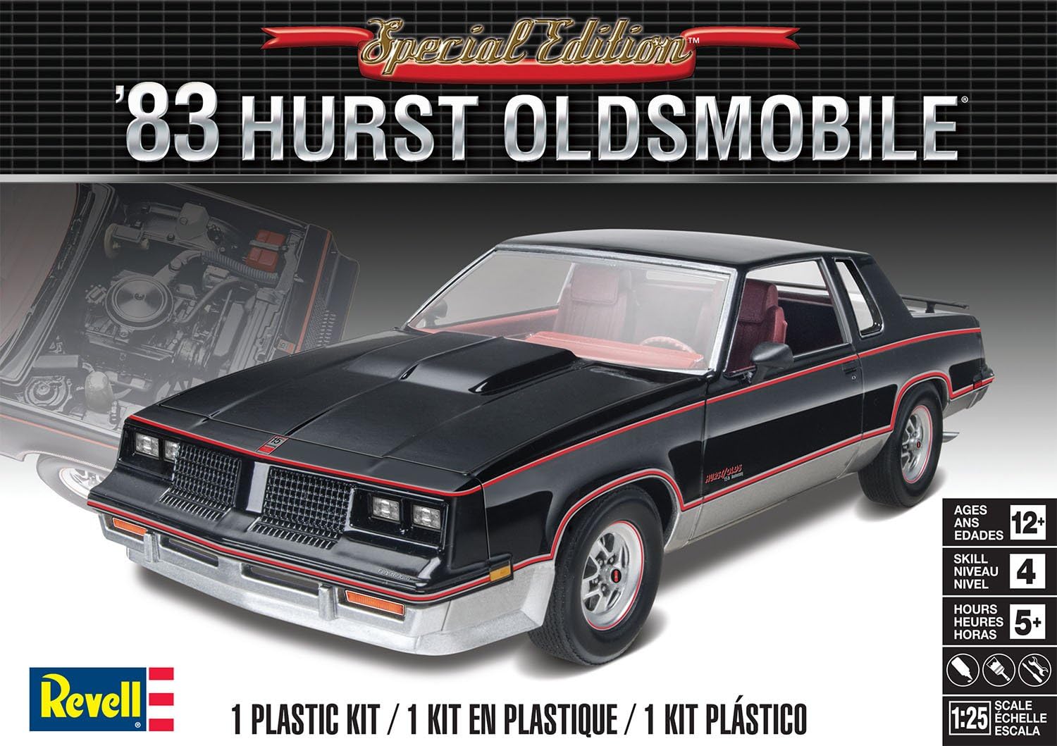 Revell 1983 Hurst Oldsmobile 1:25 Model Kit 85-4317
