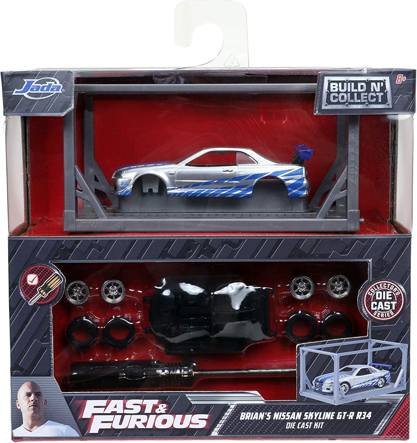 JADA 1:55 FAST &amp; FURIOUS BUILD N COLLECT NISSAN SKYLINE GT-R
