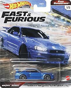 Hot Wheels Premium Fast &amp; Furious Fast Superstars, 4/5, Nissan Skyline GTR (BNR34)