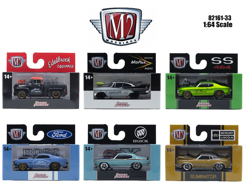 (PRE-ORDER 2026) M2 Machines 1:64 Ensemble-Set Ground Pounders Release 33 (82161-33)