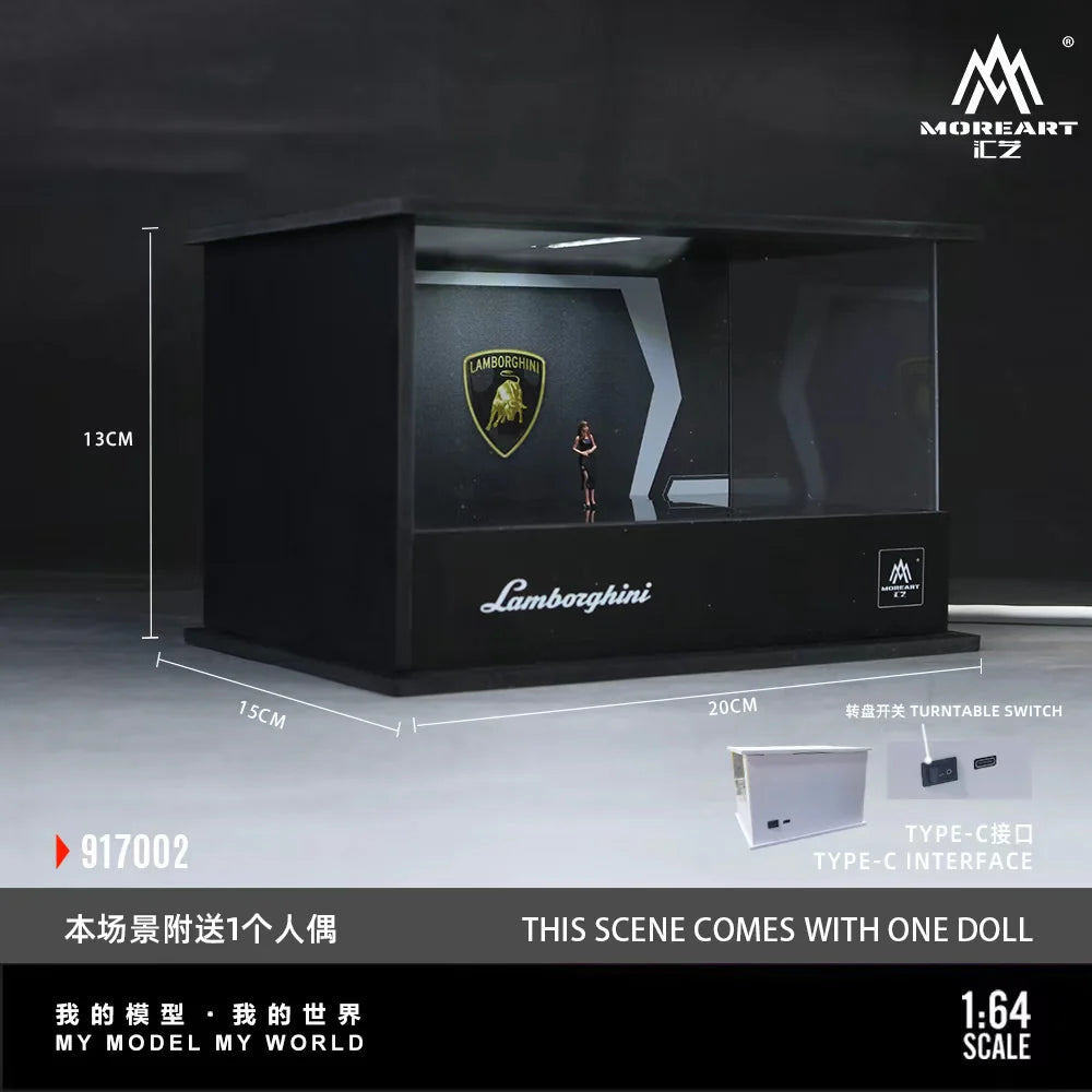 Lamborghini Turntable Showroom – Scène lumineuse 1:64 MoreArt MO917002