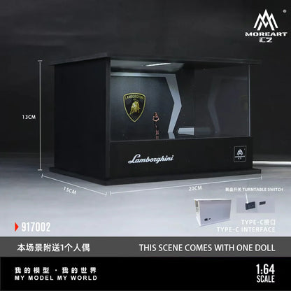 Lamborghini Turntable Showroom – Scène lumineuse 1:64 MoreArt MO917002