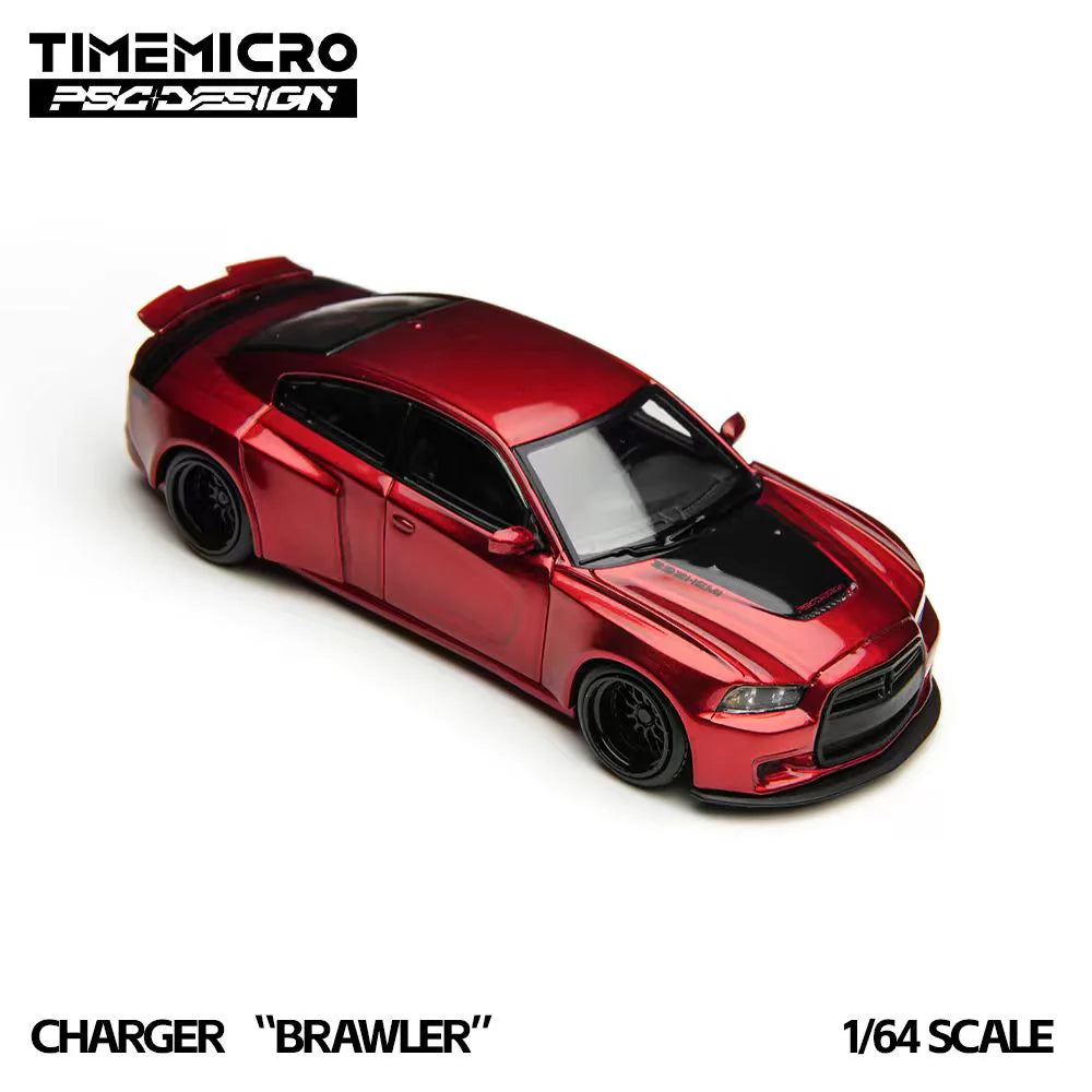 Charger “Brawler” Red TimeMicro × PSC Design 1:64 TM648204