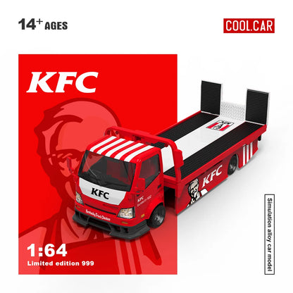 Remorque de transport plate H300 Livrée KFC – Cool Car 1:64 CC647228