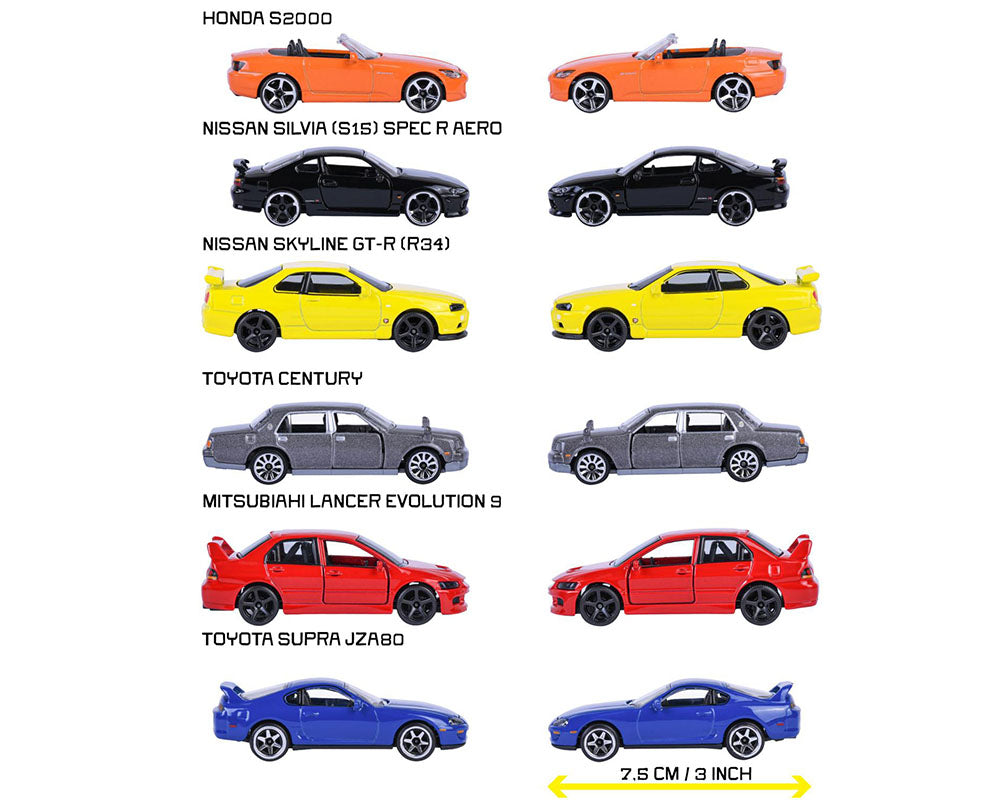 (PRE-ORDER 2026) Majorette 1:64 JDM Legends Assortment 2026 - 8502100000