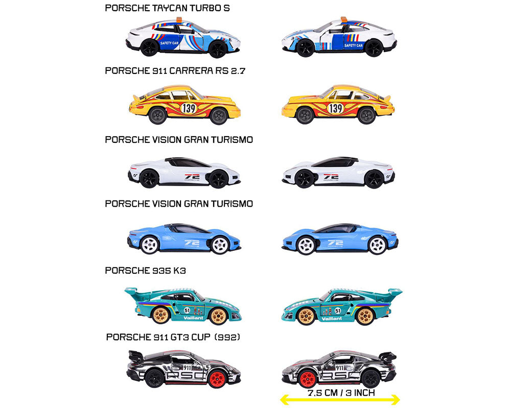 (PRE-ORDER 2026) Majorette 1:64 Deluxe Porsche Assortment 2026 - 8502101001