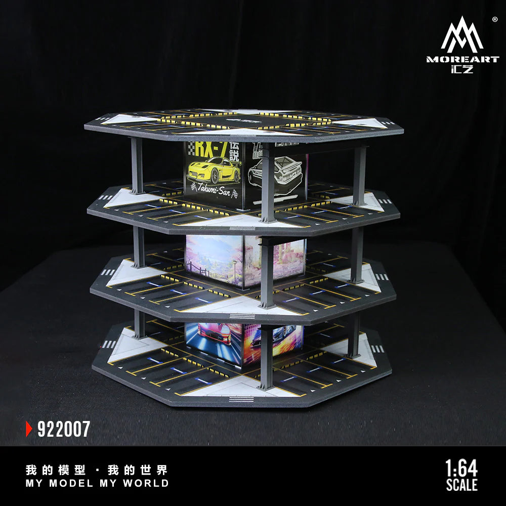 MoreArt 1/64-OCTAGONAL TOWER PARKING LOT O1 MODEL MO922007