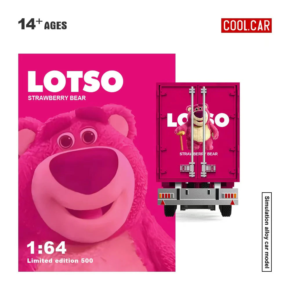 CoolCar 1/64 - Scania Container Truck-LOTSO STRAWBERRY BEAR CC644024