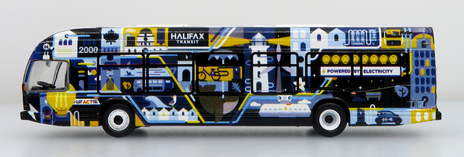Nova Bus LFSe Transit Bus: Halifax Transit - Electric Livery 1/87