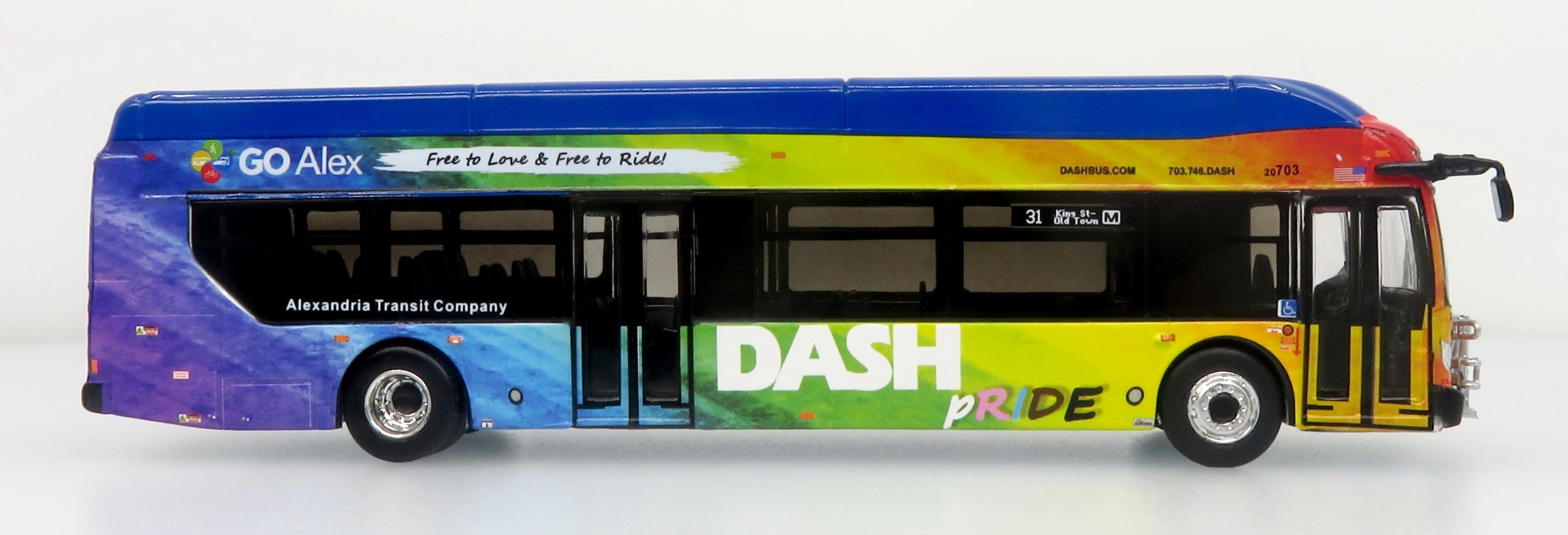 NFI Xcelsior XN40 Transit Bus: DASH - Pride Livery