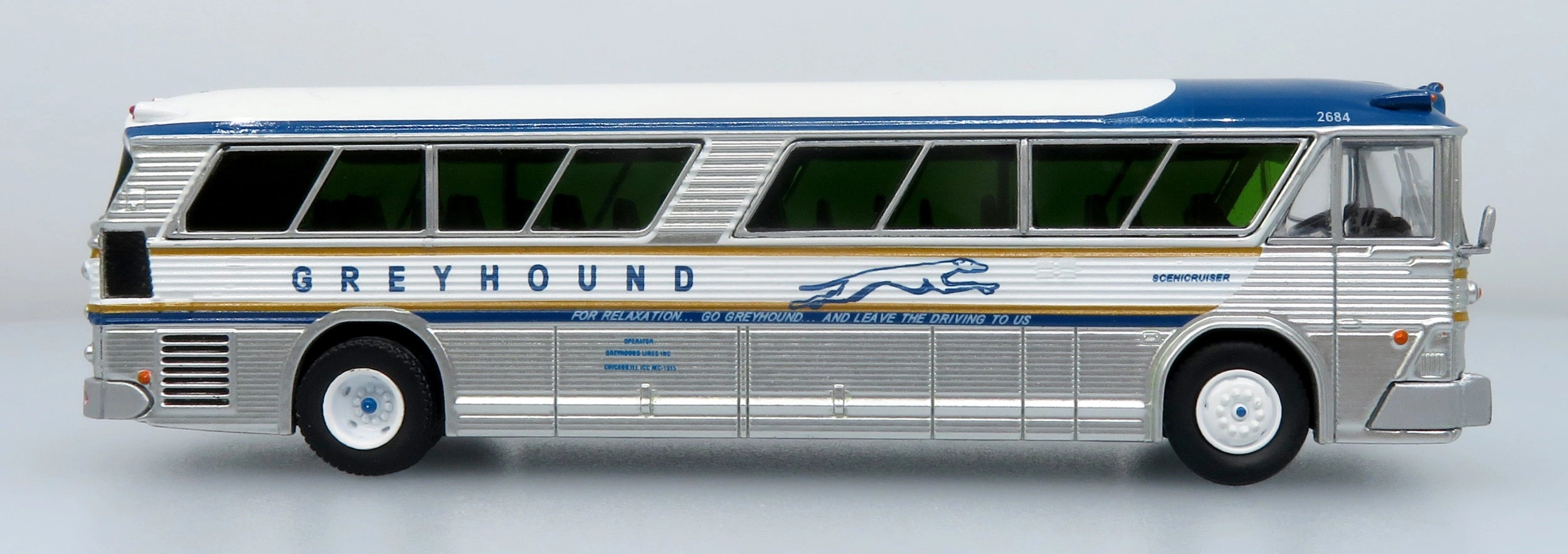 1964 MCI MC-5A Coach: Greyhound Gold Stripe - 50th Anniversary
