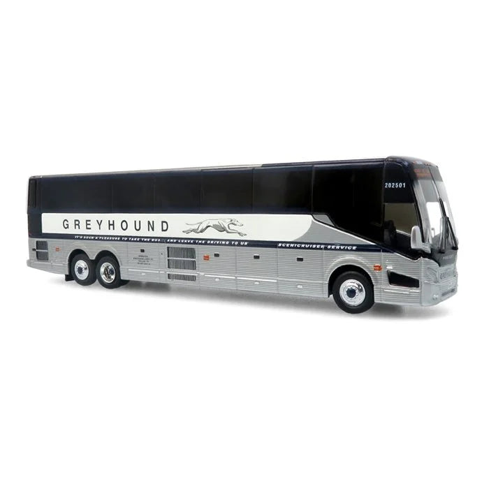 Prevost H3-45 Coach Greyhound Scenicruiser Vintage Livery 1:87 — Iconic Replicas 87-0659