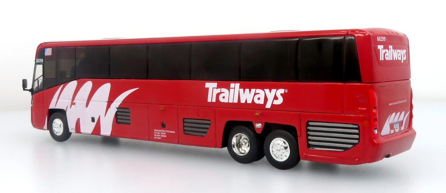 Autobus MCI D4520 Coach Burlington Trailways 1:87 — Iconic Replicas 87-0661