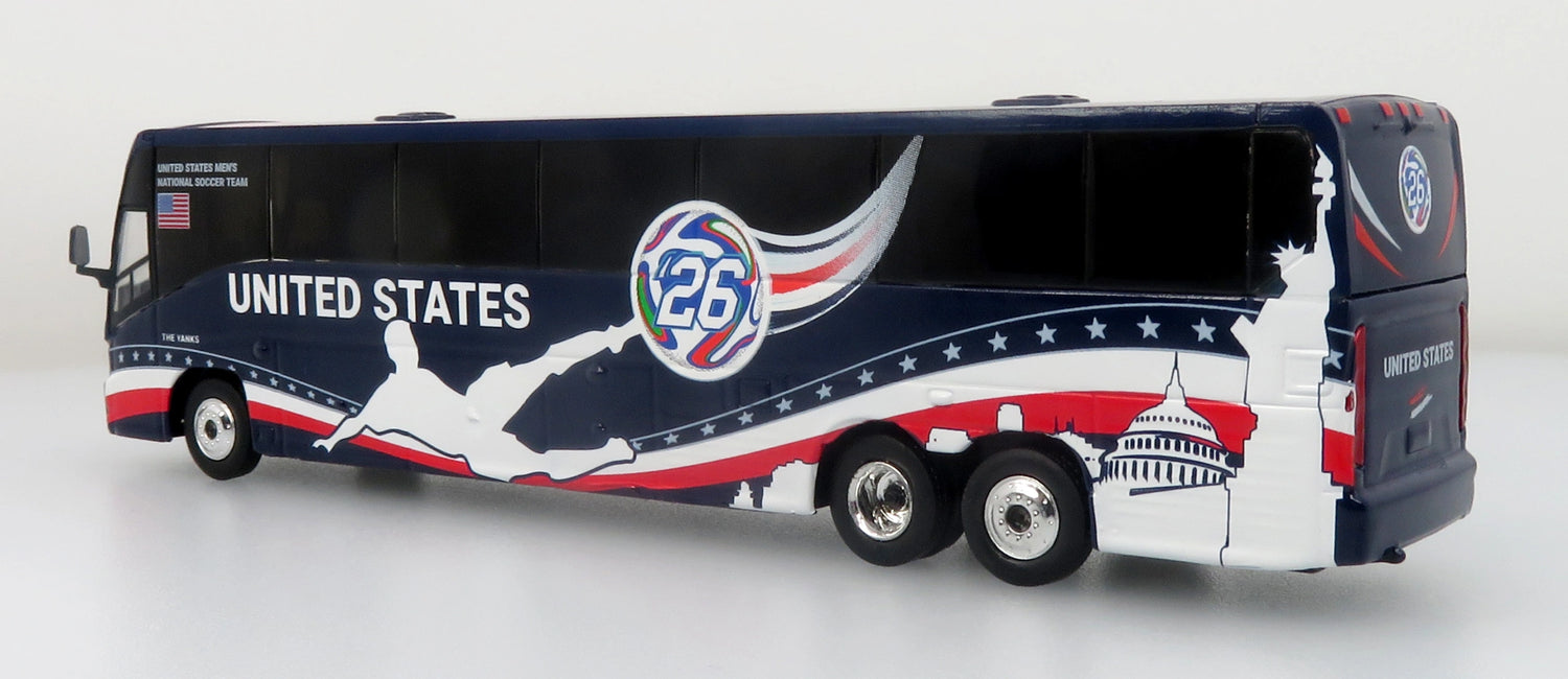 MCI J4500 Coach Équipe Nationale des États-Unis World Cup Iconic Replicas 1:87 - 87-0715