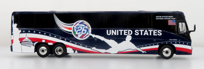 MCI J4500 Coach Équipe Nationale des États-Unis World Cup Iconic Replicas 1:87 - 87-0715
