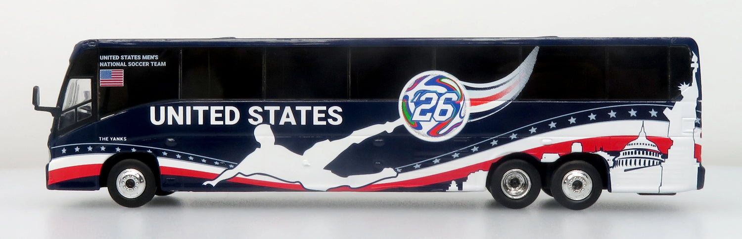 MCI J4500 Coach Équipe Nationale des États-Unis World Cup Iconic Replicas 1:87 - 87-0715