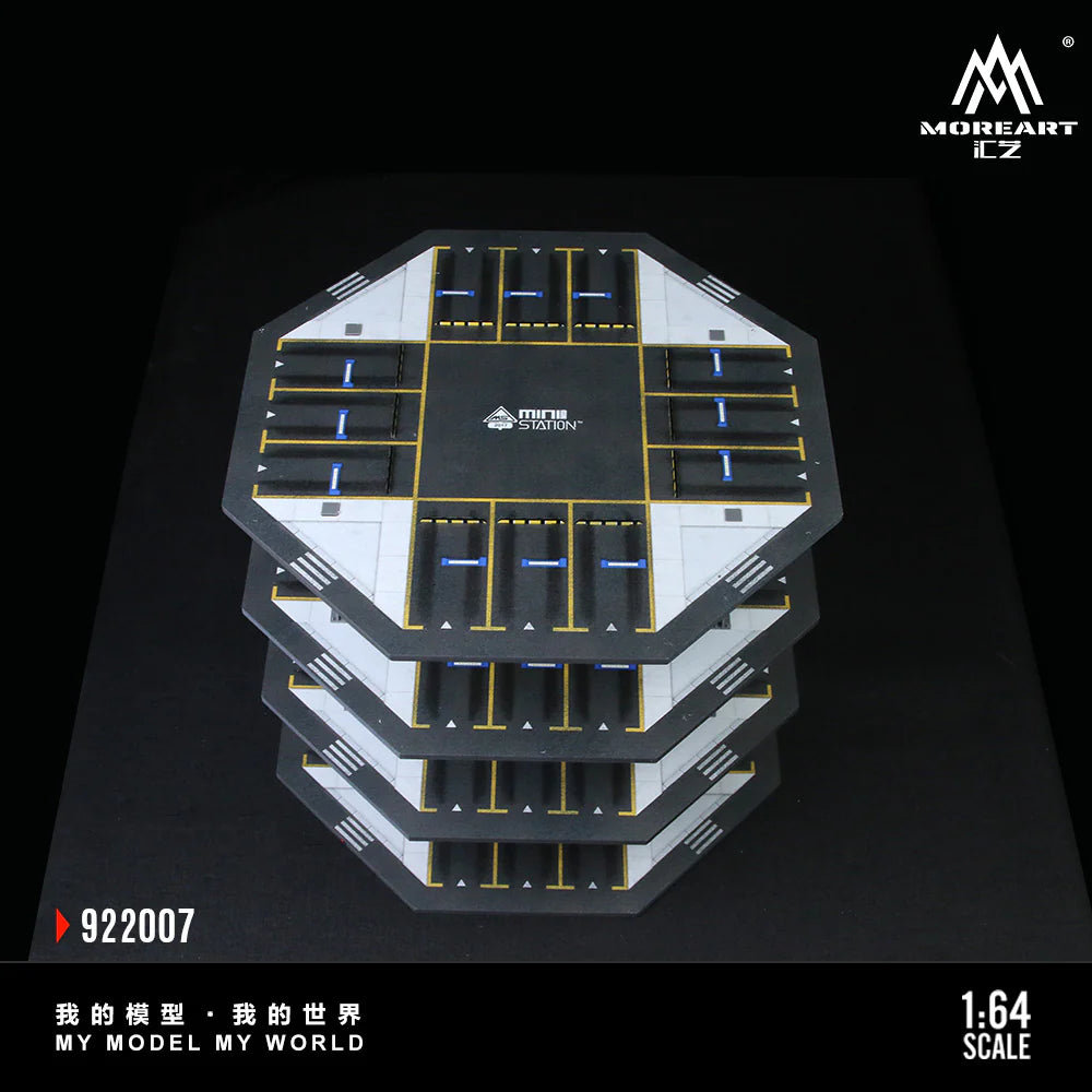 MoreArt 1/64-OCTAGONAL TOWER PARKING LOT O1 MODEL MO922007