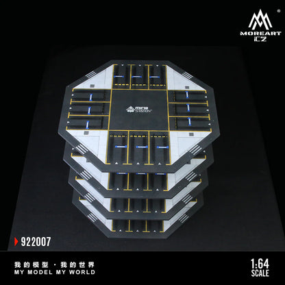 MoreArt 1/64-OCTAGONAL TOWER PARKING LOT O1 MODEL MO922007