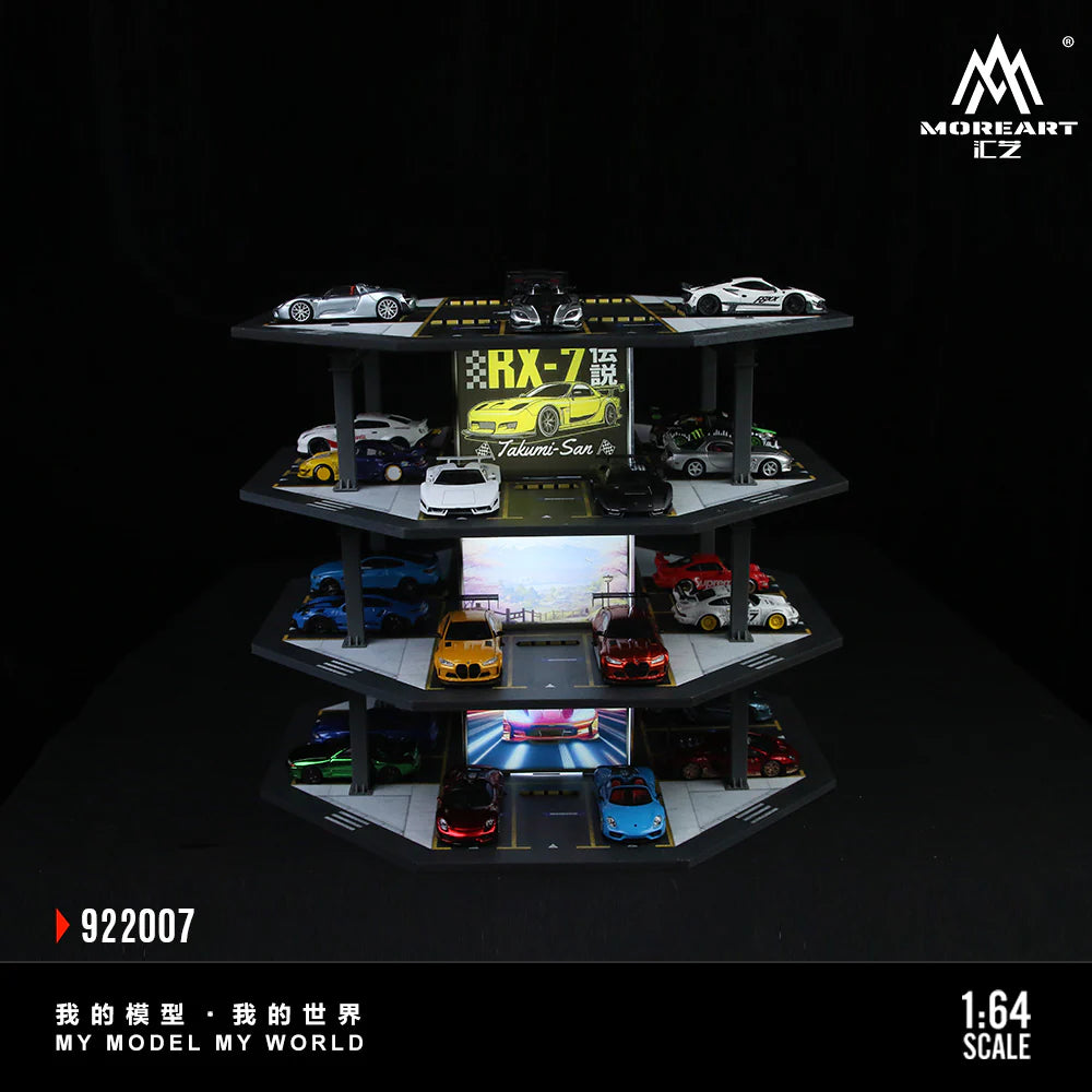 MoreArt 1/64-OCTAGONAL TOWER PARKING LOT O1 MODEL MO922007