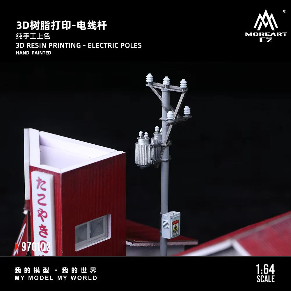 MoreArt Diorama 1:64- TAKOYAKI HOUSE MO970102