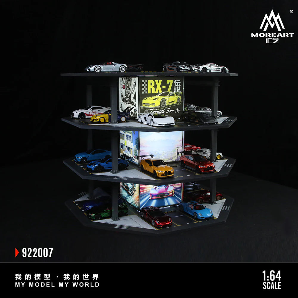 MoreArt 1/64-OCTAGONAL TOWER PARKING LOT O1 MODEL MO922007