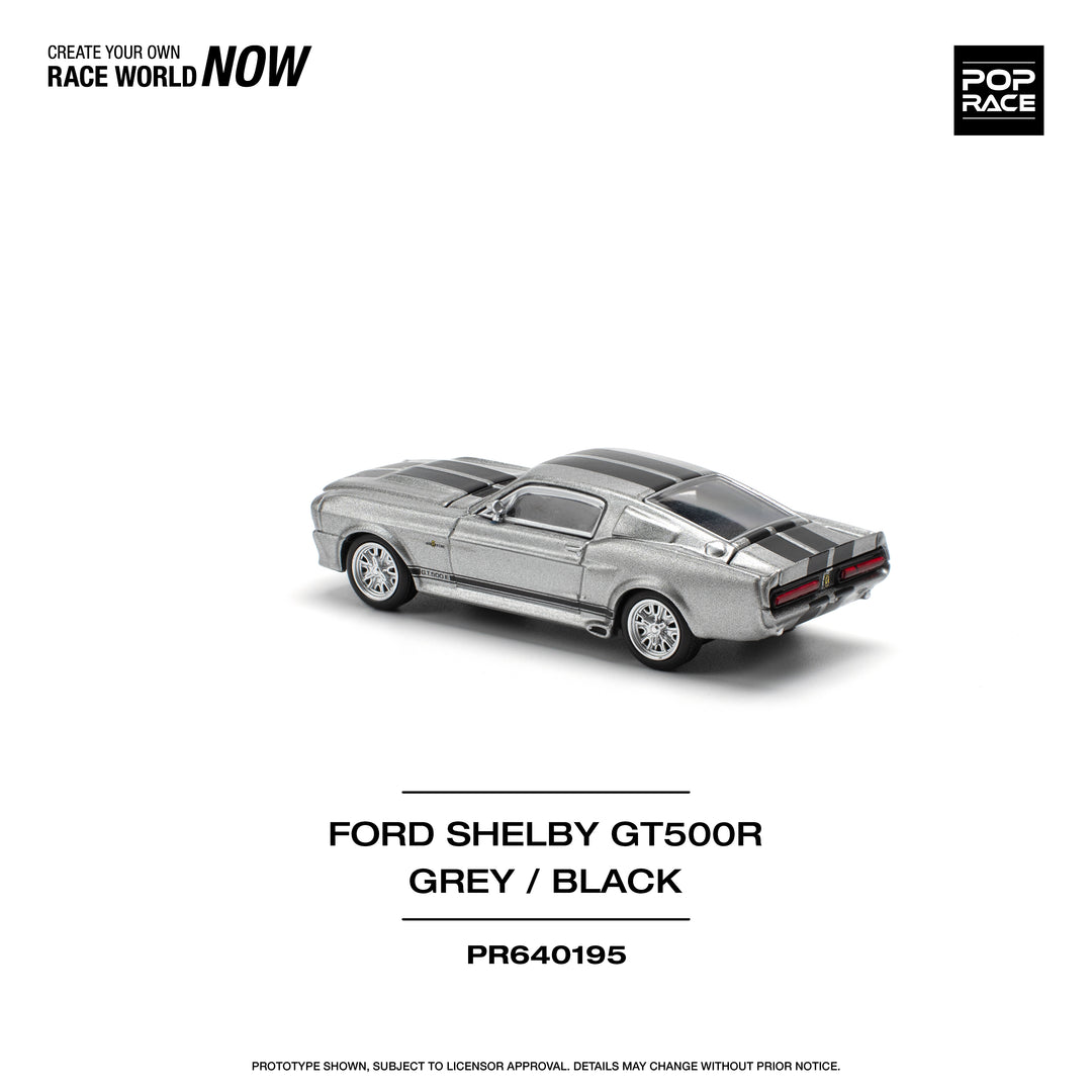 POPRACE-1967 SHELBY MUSTANG GT500 - GREY/BLACK (PR640195)