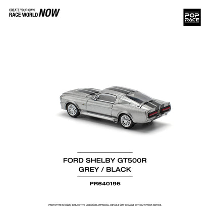 POPRACE-1967 SHELBY MUSTANG GT500 - GREY/BLACK (PR640195)