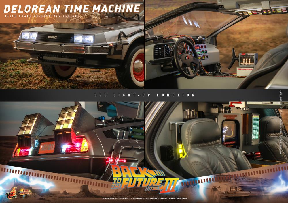 Back to the Future Part III DeLorean Time Machine 1/6th Scale