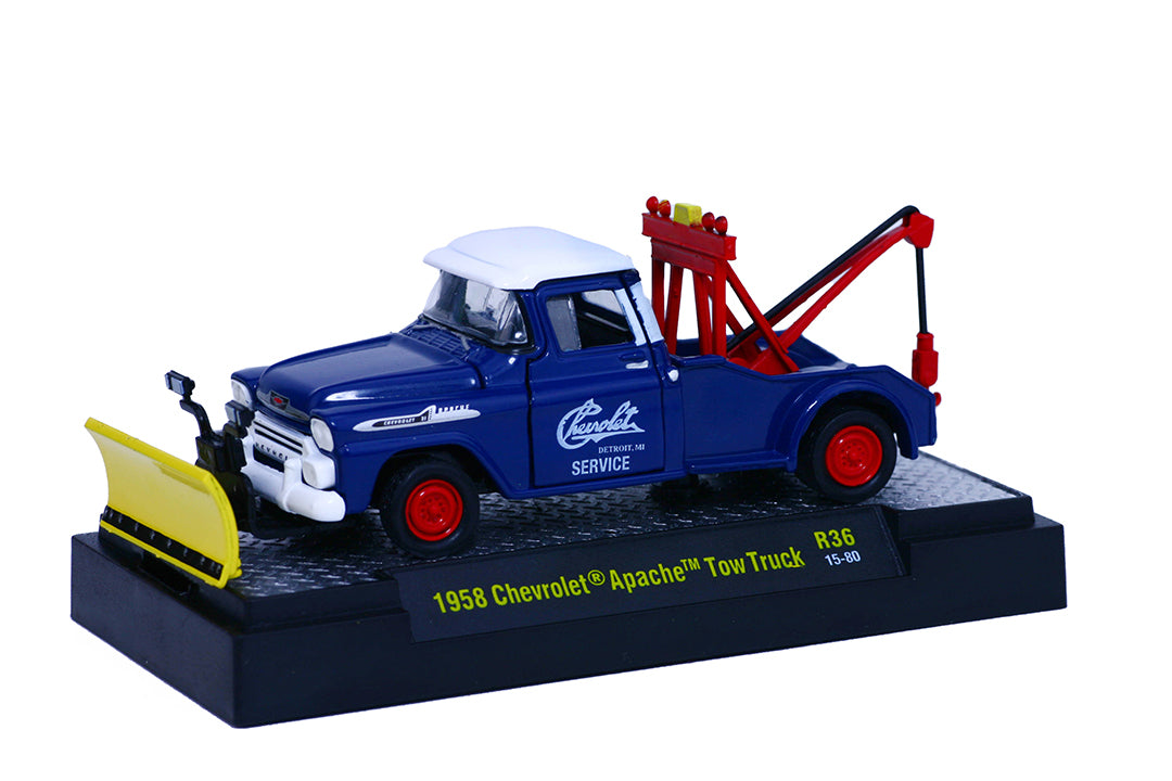 1958 Chevrolet Apache Tow Truck (M2 Machines-Auto Trucks Release 36)
