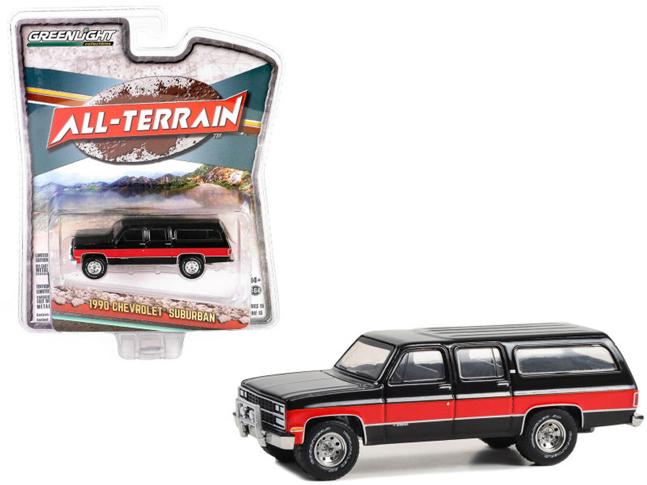 1990 Chevrolet Suburban Black and Red