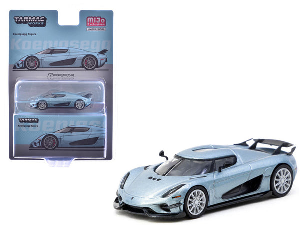 カーペンターKLLMODEL 003A 60 Tarmac Works 1:64, Koenigsegg Regera Light Blue Metallic T64G