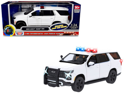 2025 Chevrolet Tahoe PPV Blanc – Motor Max 1:24 – 79623WH