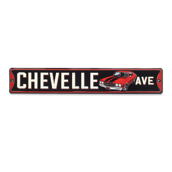GM Chevrolet Chevelle Avenue Metal Street Sign