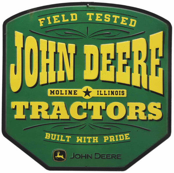 John Deere Tractors Metal Sign