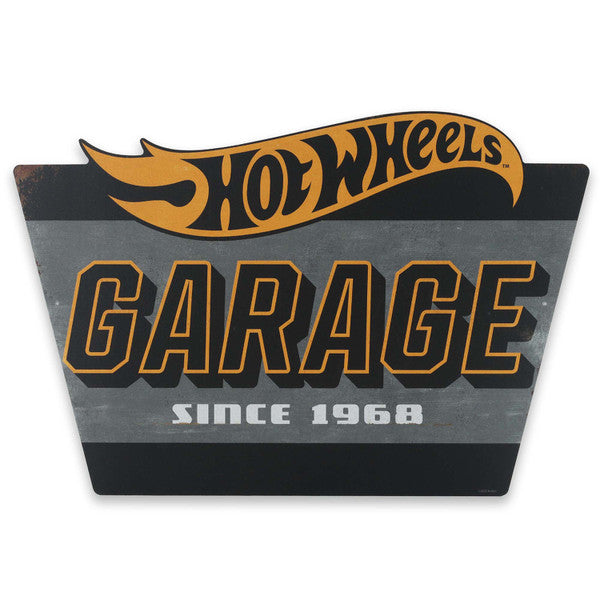 Mattel Hot Wheels Garage Metal Sign