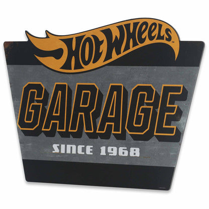 Mattel Hot Wheels Garage Metal Sign