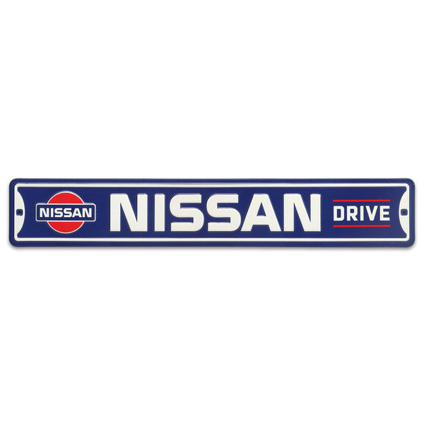 Nissan Drive Metal Street Sign