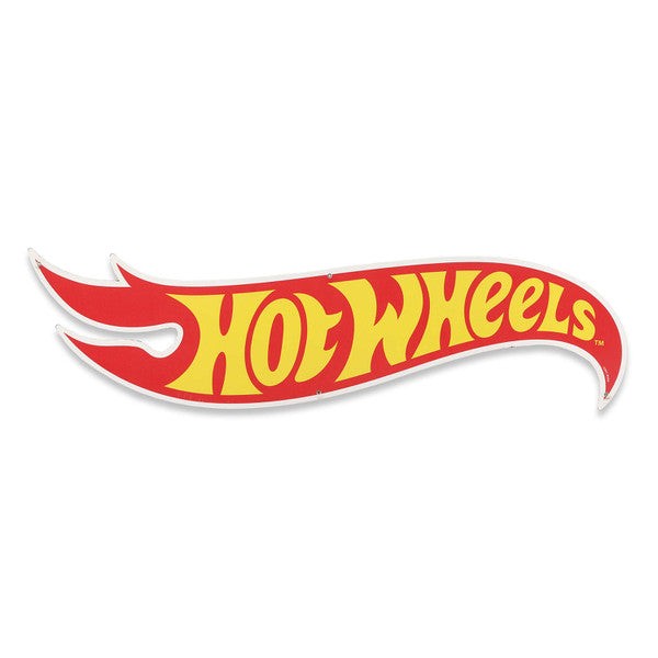 Mattel Hot Wheels Flame Logo Metal Sign