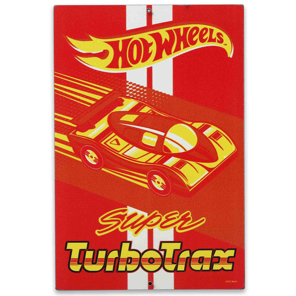 Hot Wheels Super TurboTrax Classic Metal Sign