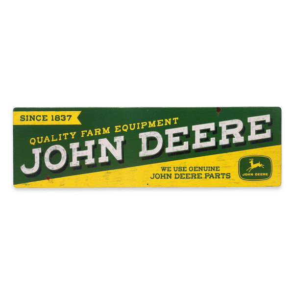 John Deere Quality Farm Equipment Since 1837 Metal Sign