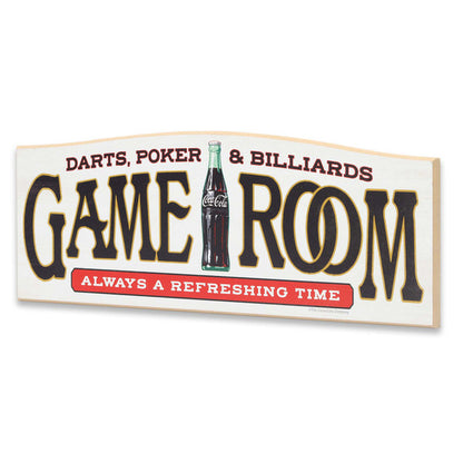 Coca-Cola Game Room Refreshing Time Wood Wall Decor