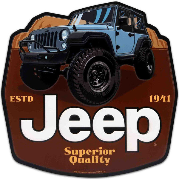 Jeep Estd 1941 Superior Quality Metal Sign