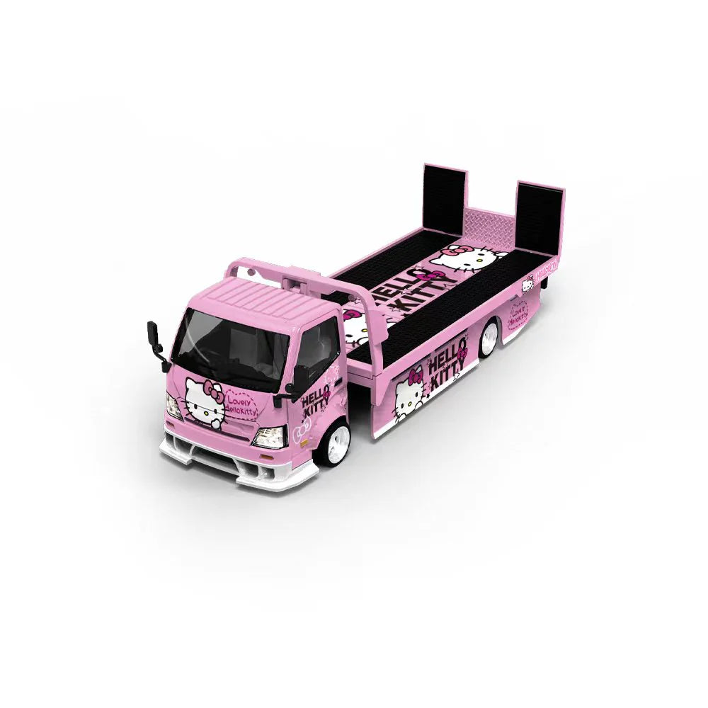 CoolCar 1/64 - Hino H300 Flatbed Trailer - Hello Kitty Livery CC647221