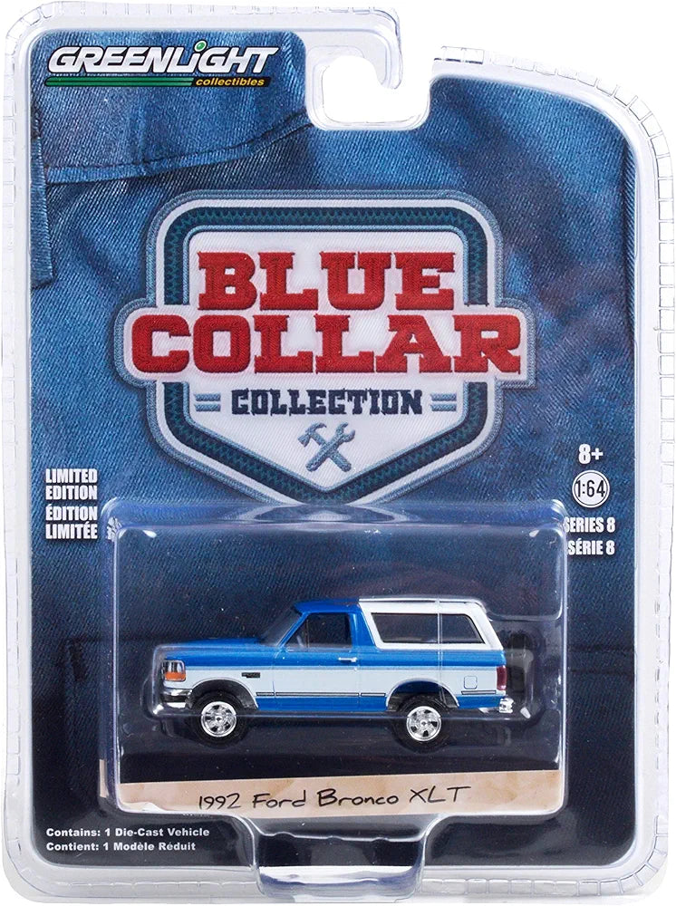 1992 Ford Bronco XLT Bright Regatta (Blue and White)