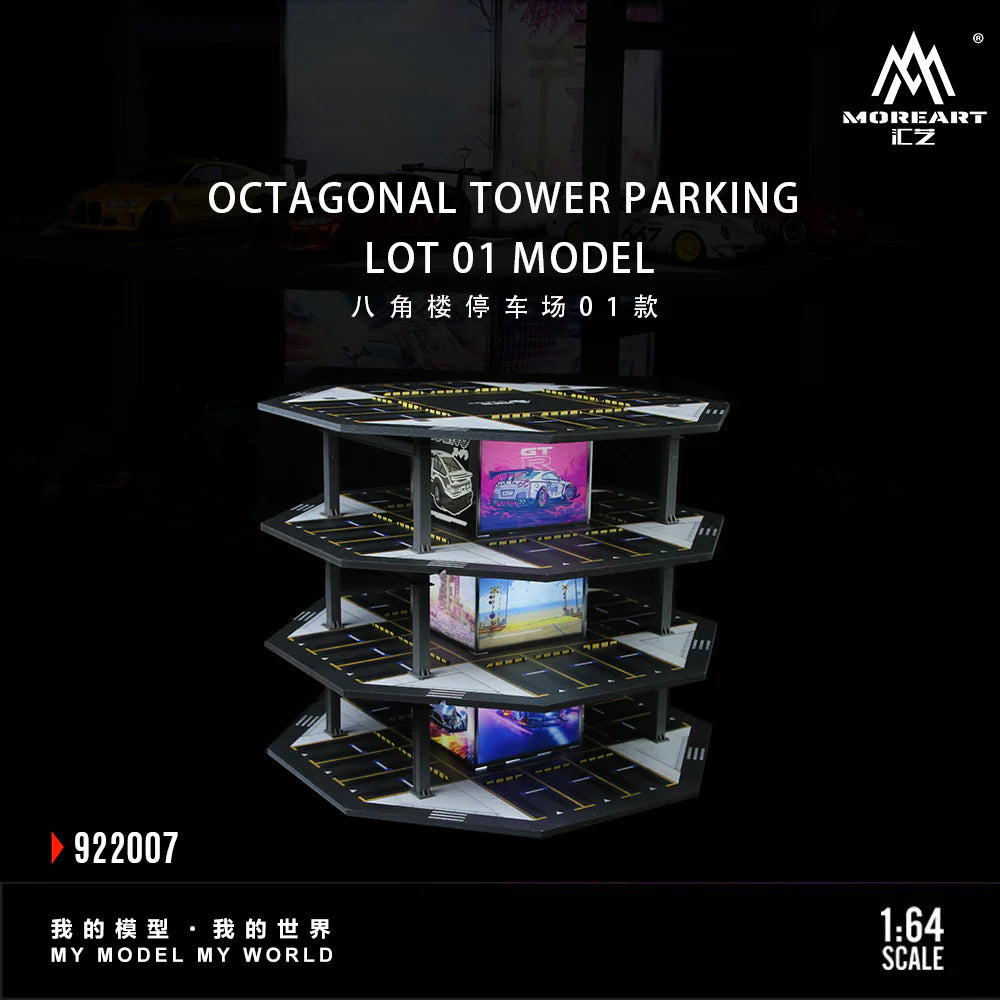 MoreArt 1/64-OCTAGONAL TOWER PARKING LOT O1 MODEL MO922007