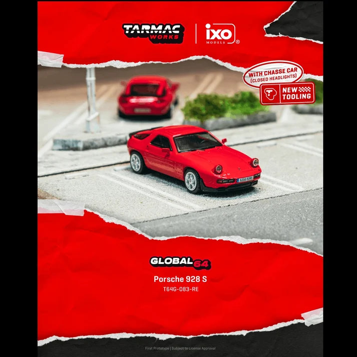 Tarmac Works Global64 1:64 Porsche 928 S – Red – T64G-083-RE