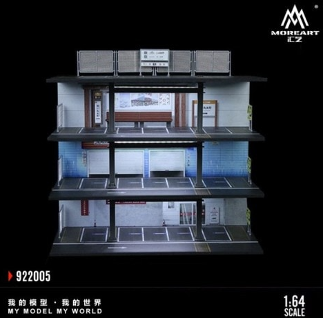 MoreArt 1/64 - Steel Structure Parking Lot- "Japanese Style" MO922005