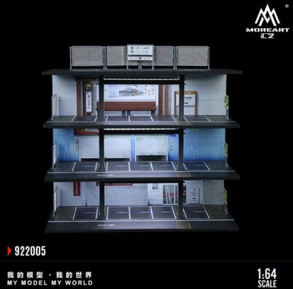 MoreArt 1/64 - Steel Structure Parking Lot- "Japanese Style" MO922005