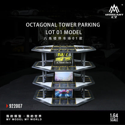 MoreArt 1/64-OCTAGONAL TOWER PARKING LOT O1 MODEL MO922007